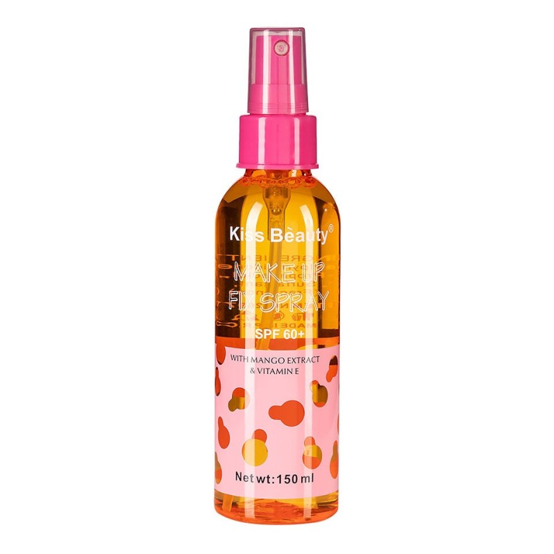 Set 2 x Spray Fixare Machiaj Kiss Beauty Cu Extract De Mango Spf 60, 150 ml