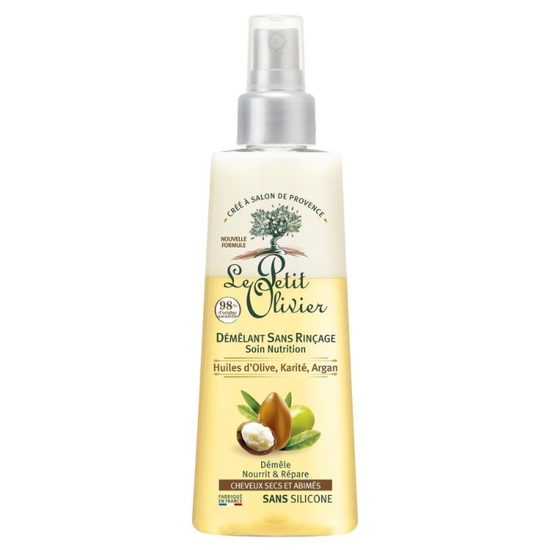 Set 2 x Spray Hranitor pentru Descurcarea Parului cu Ulei de Masline, Shea si Argan Le Petit Olivier
