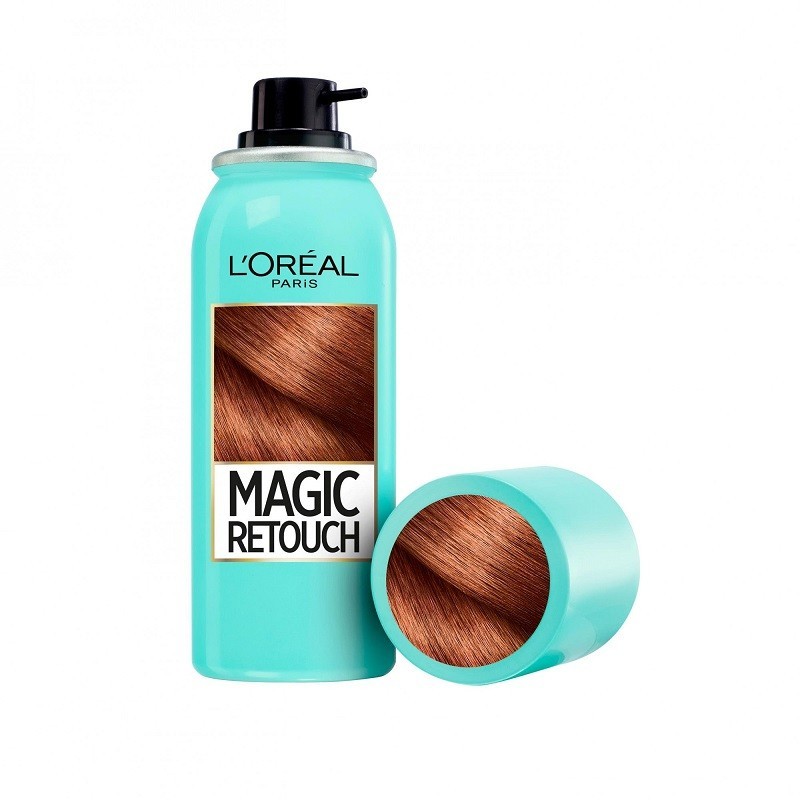 Set 2 x Spray Instant L'Oreal Paris Magic Retouch pentru Camuflarea Radacinilor Crescute, 6 Roscat, 75 ml