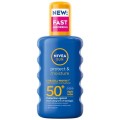 Set 2 x Spray Nivea Sun Protect & Moisture, SPF 50+, 200 ml