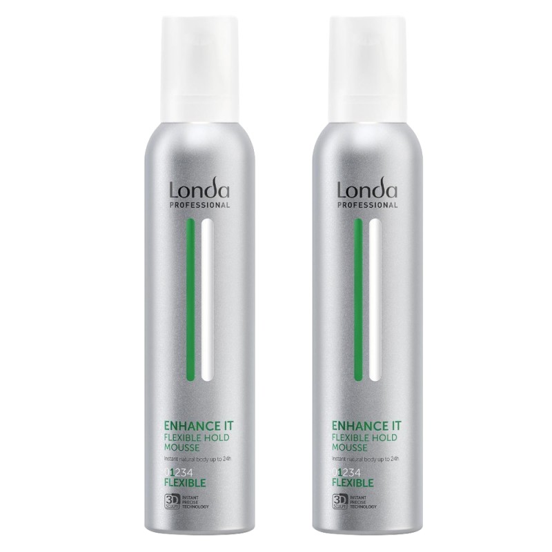 Set 2 x Spuma Londa Professional Style Enhance It Mousse, cu Fixare Flexibila, 200 ml