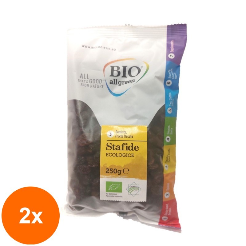 Set 2 x Stafide Eco, Bio All Green, 250 g