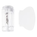 Set 2 x Stampila Unghii Silicon Cu Racleta, Crystal Clear Luxorise