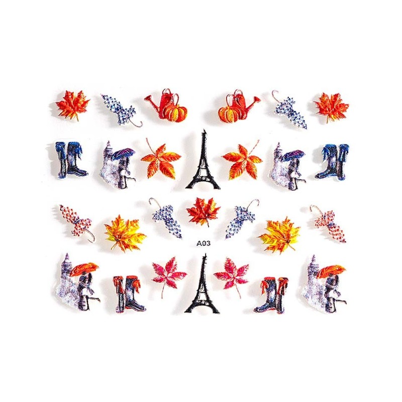 Set 2 x Sticker 3D Unghii Luxorise Adventure A03