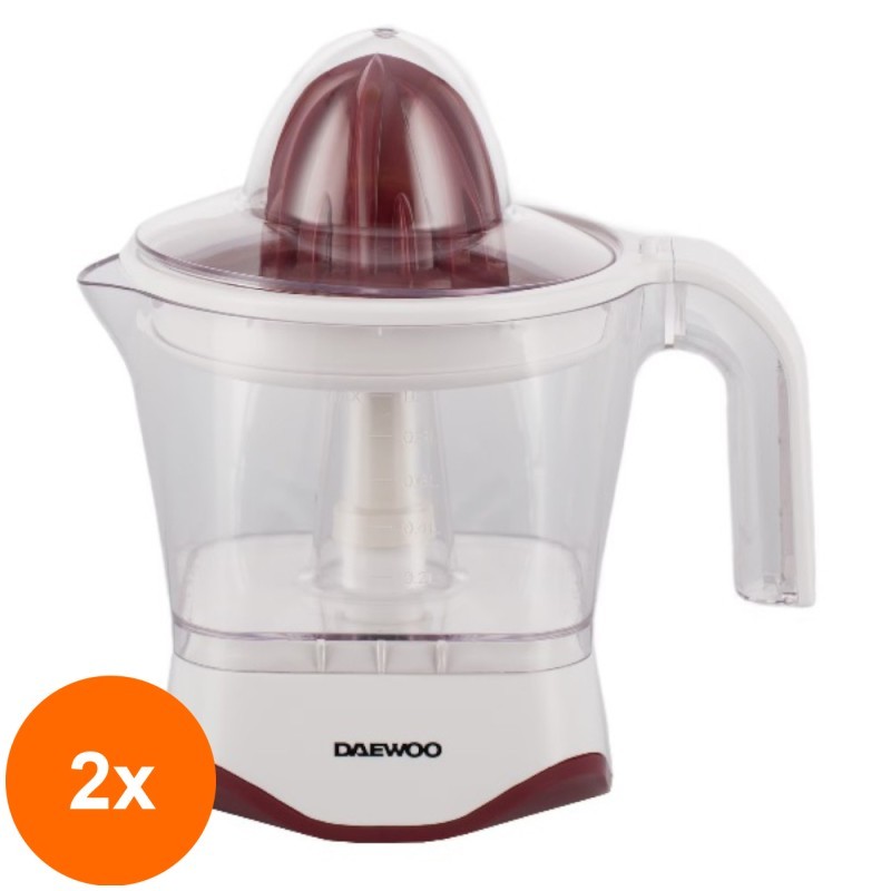 Set 2 x Storcator Citrice Daewoo, 40 W,  1 l, Capac de Protectie, Usor Demontabil