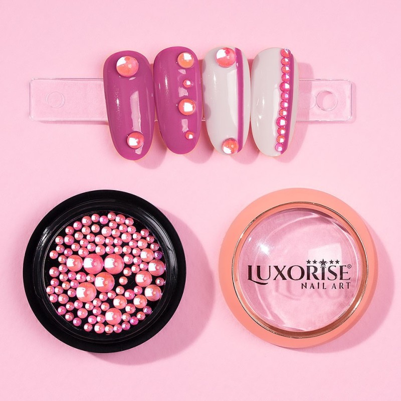 Set 2 x Strasuri Unghii Luxorise Crystal, Tropical Look