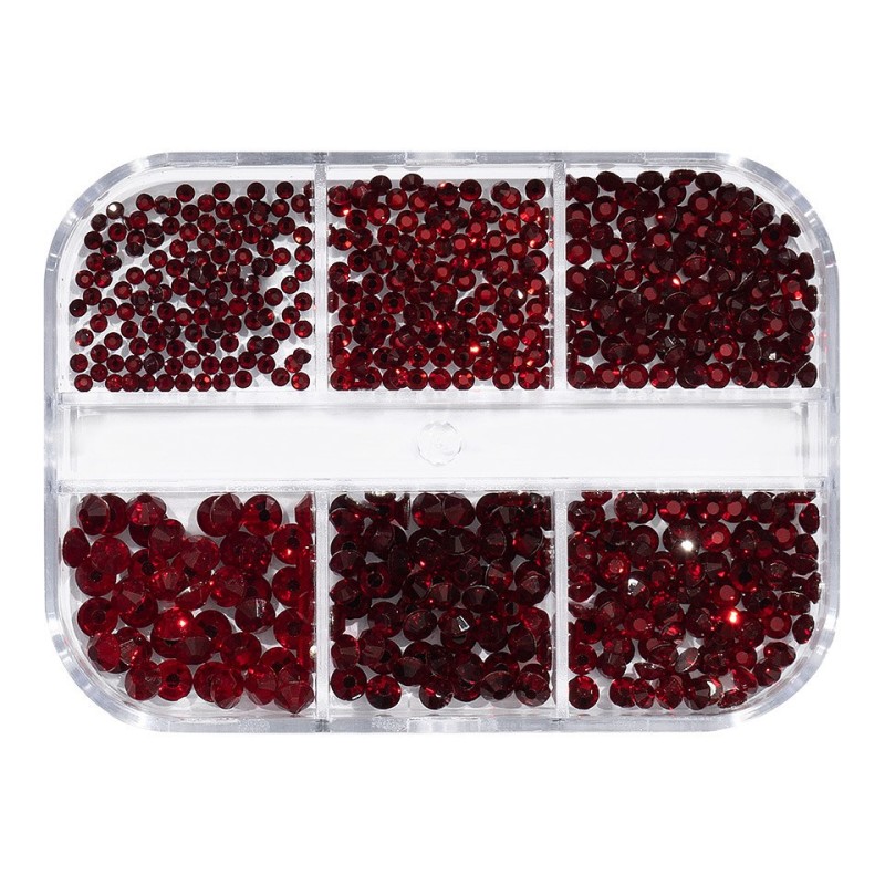 Set 2 x Strasuri Unghii Luxorise Dazzled Rose, 6 Modele