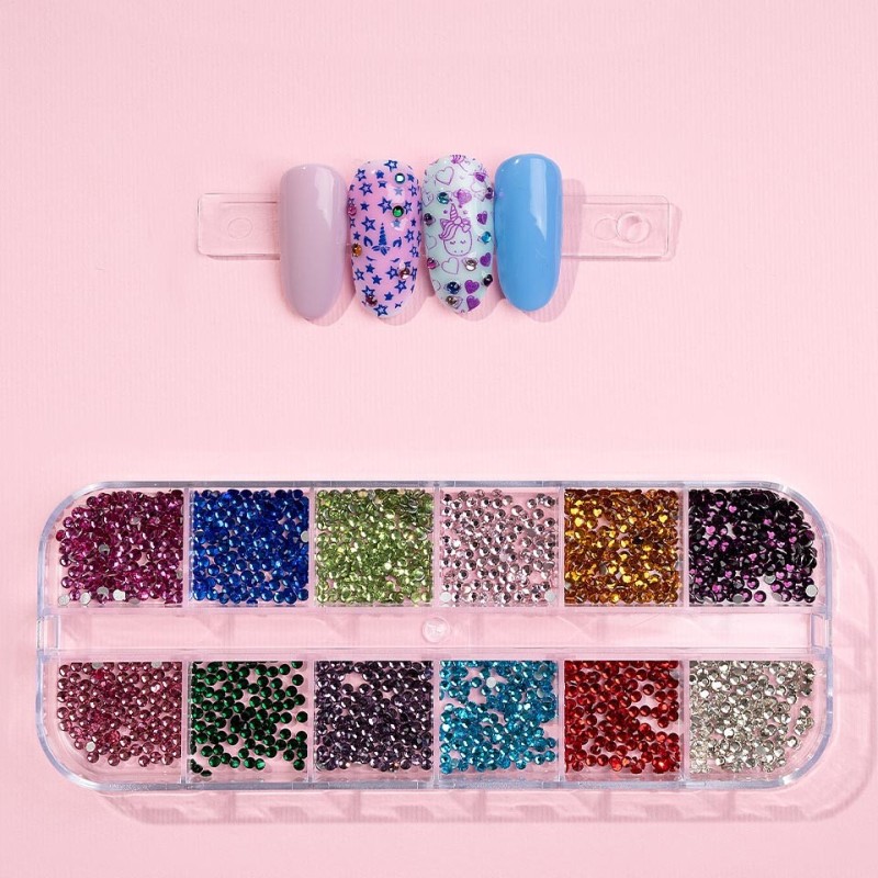 Set 2 x Strasuri Unghii Luxorise, Joy Glare, 12 Modele