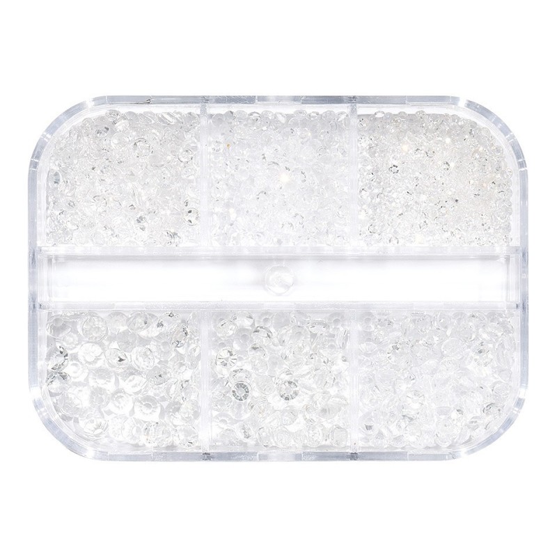 Set 2 x Strasuri Unghii Luxorise Magic Ice, 6 Modele