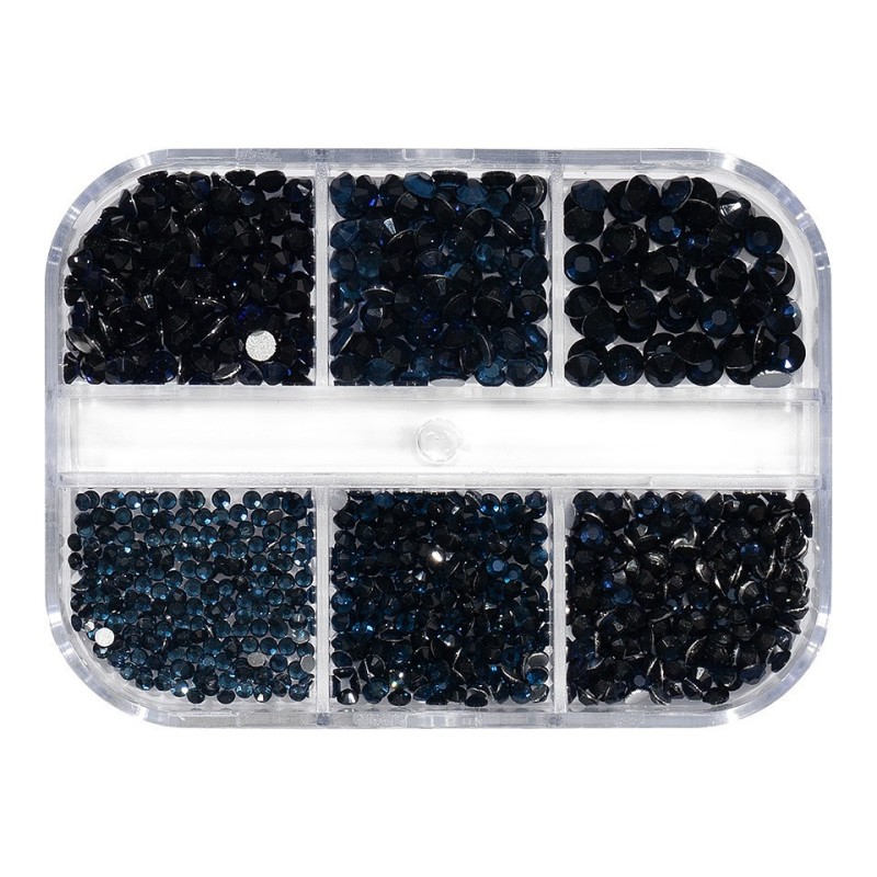 Set 2 x Strasuri Unghii Luxorise Midnight Beauty, 6 Modele