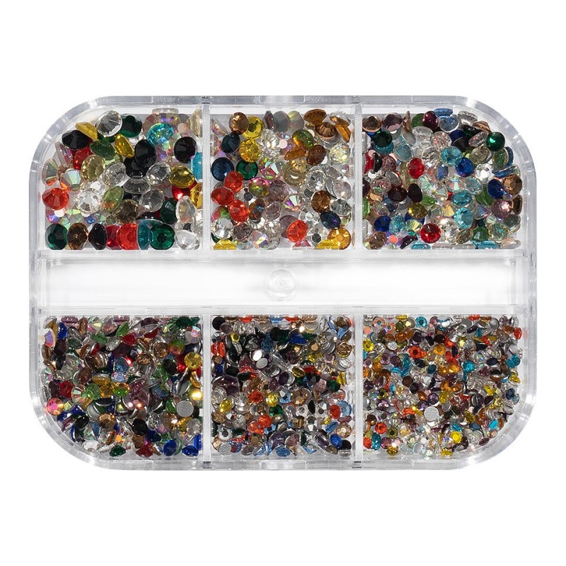 Set 2 x Strasuri Unghii Luxorise Mystic Shapes, 6 Modele