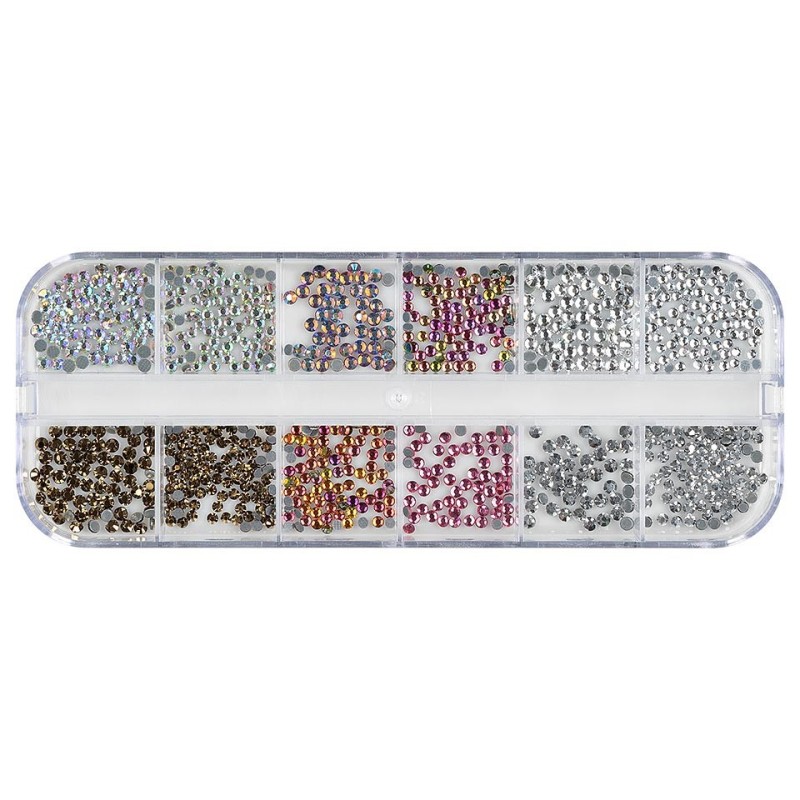 Set 2 x Strasuri Unghii Luxorise, Paradise Crystals, 12 Modele