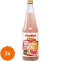 Set 2 x Suc Bio de Grapefruit roz, 700ml Voelkel