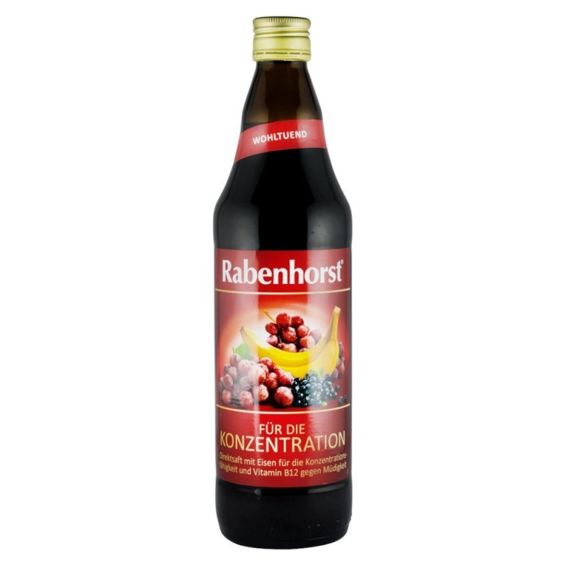 Set 2 x Suc de Fructe, „pentru Concentrare” 0.75l Rabenhorst
