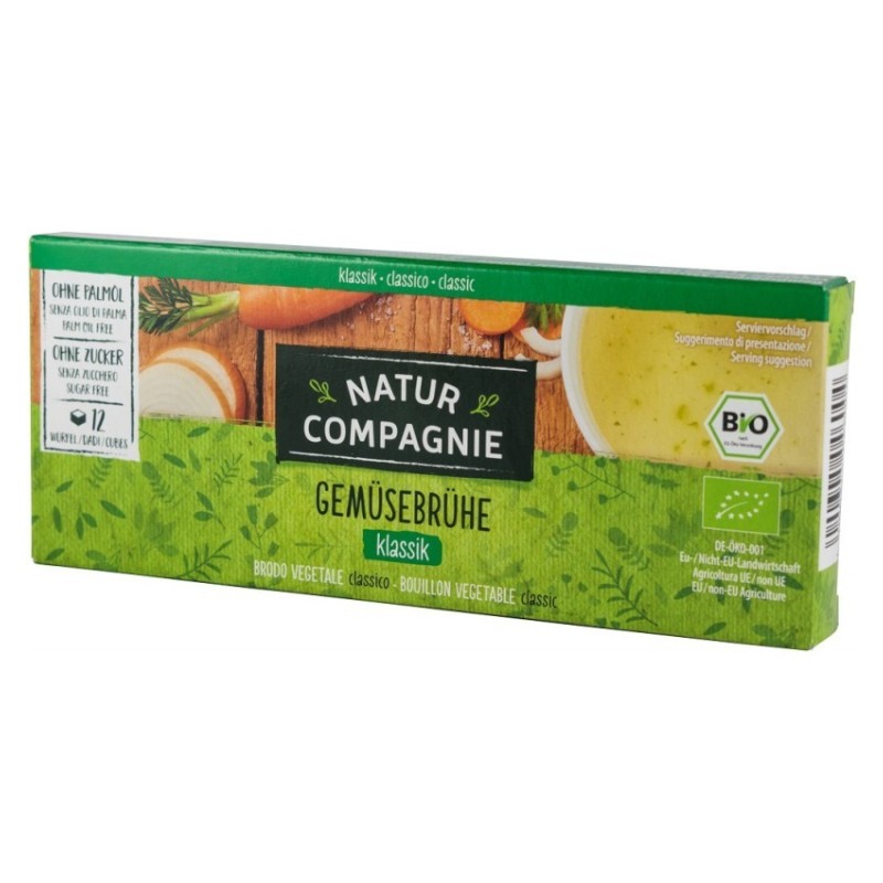 Set 2 x Supa BIO Concentrata de Legume, 12 Cuburi, Natur Compagnie