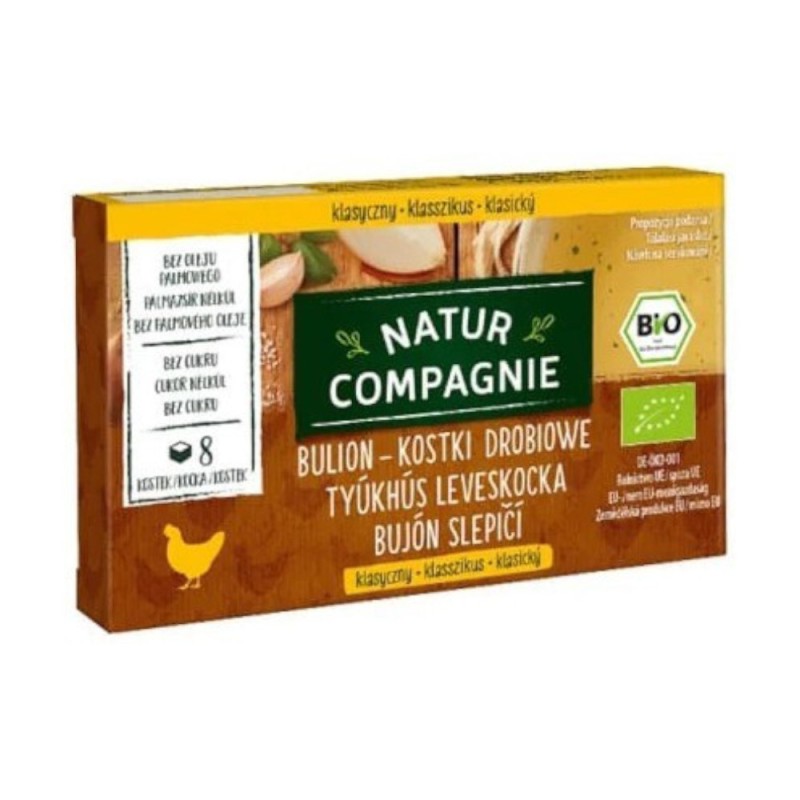 Set 2 x Supa BIO de Pui, 8 Cuburi, Natur Compagnie