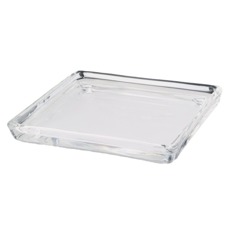 Set 2 x Suport Patrat pentru Lumanari Stalp, 100 x 100 mm