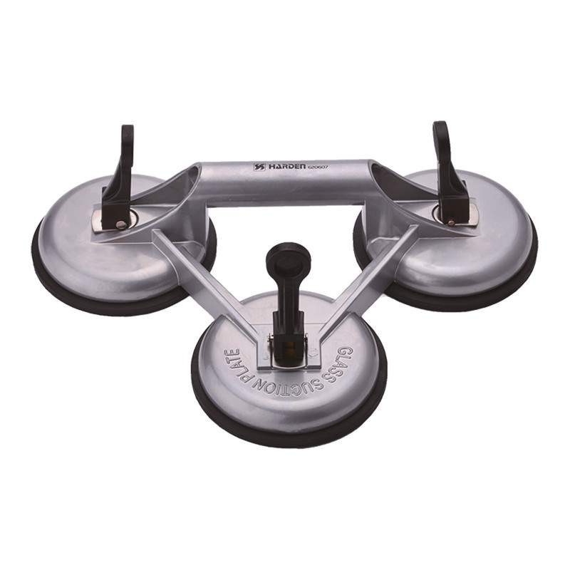 Set 2 x Suport pentru Geam cu 3 Ventuze, Profesional, Harden
