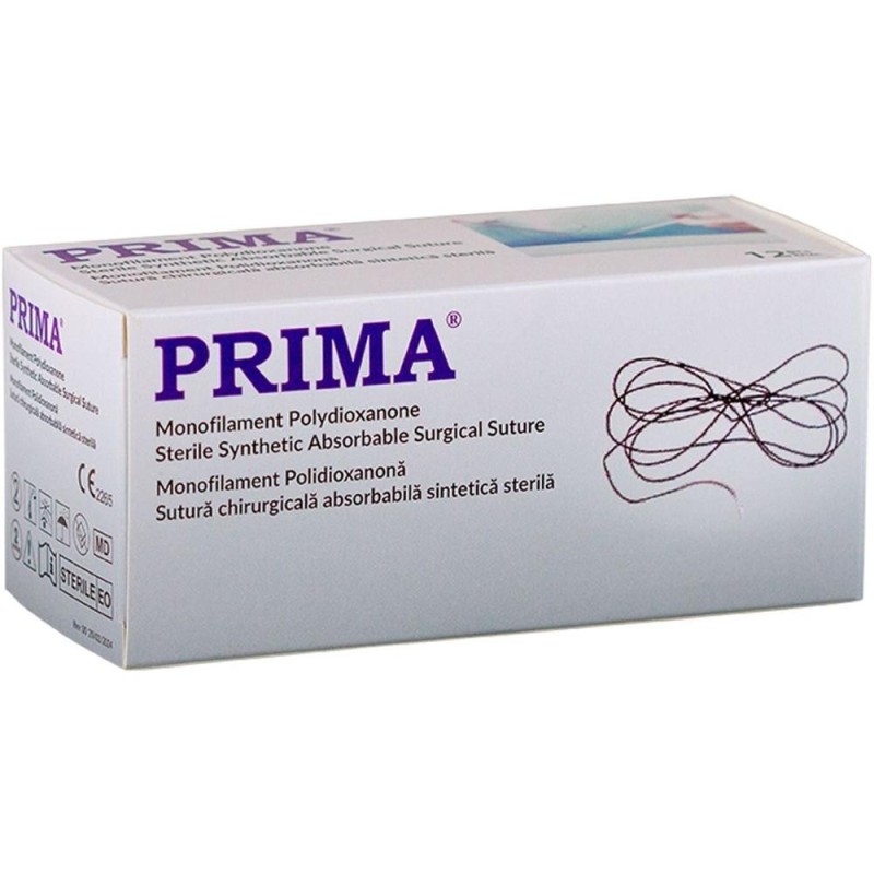 Set 2 x Sutura Resorbabila Polidioxanona, USP 2/0, 70 cm, Ac Taietor 1/2 26 mm, pentru Tesuturi Dure si Profunde