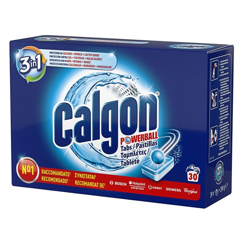 Set 2 x Tablete Anticalcar 3 in1 Calgon Powerball 30 Bucati