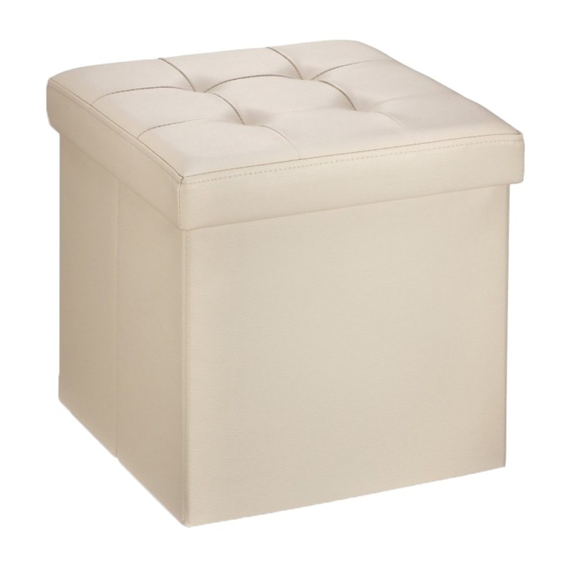 Set 2 x Taburet Pliabil Bej, Blueberg, 38 x 38 x 38 cm