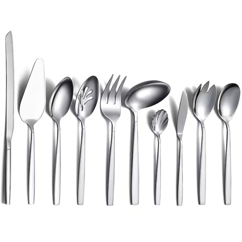Set 2 x Tacamuri, 10 Piese, 18/0 Inox, Berglander, Argintiu