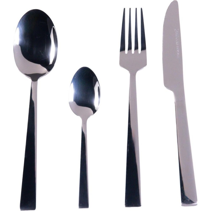 Set 2 x Tacamuri din Inox, 24 Piese, Argintii, Grunberg