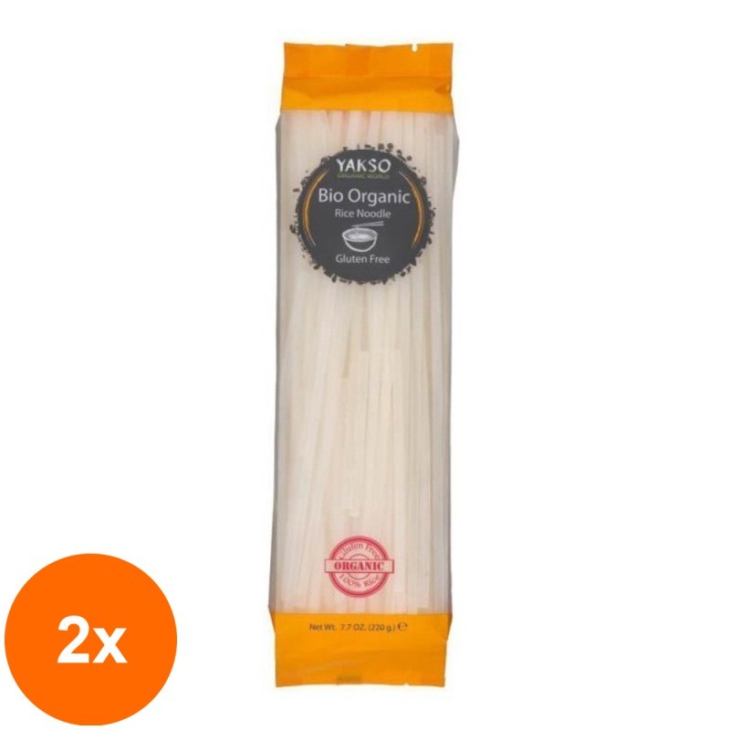 Set 2 x Taitei Bio din Orez Alb, Yakso, 220 g