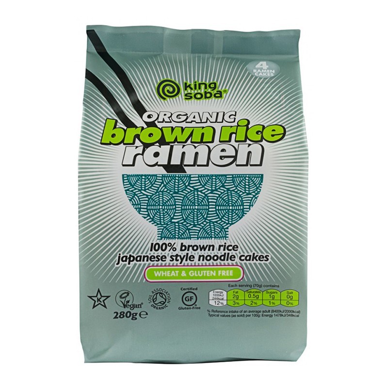 Set 2 x Taitei Bio pentru Ramen din Orez Brun, King Soba, 280 g