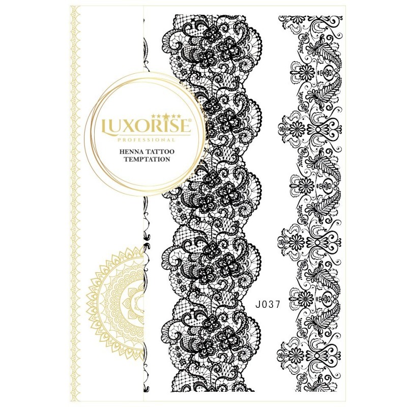 Set 2 x Tatuaj Temporar Luxorise Henna Temptation Girly Girl J037