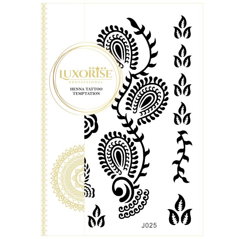 Set 2 x Tatuaj Temporar Luxorise Henna Temptation Magic Leafs J025