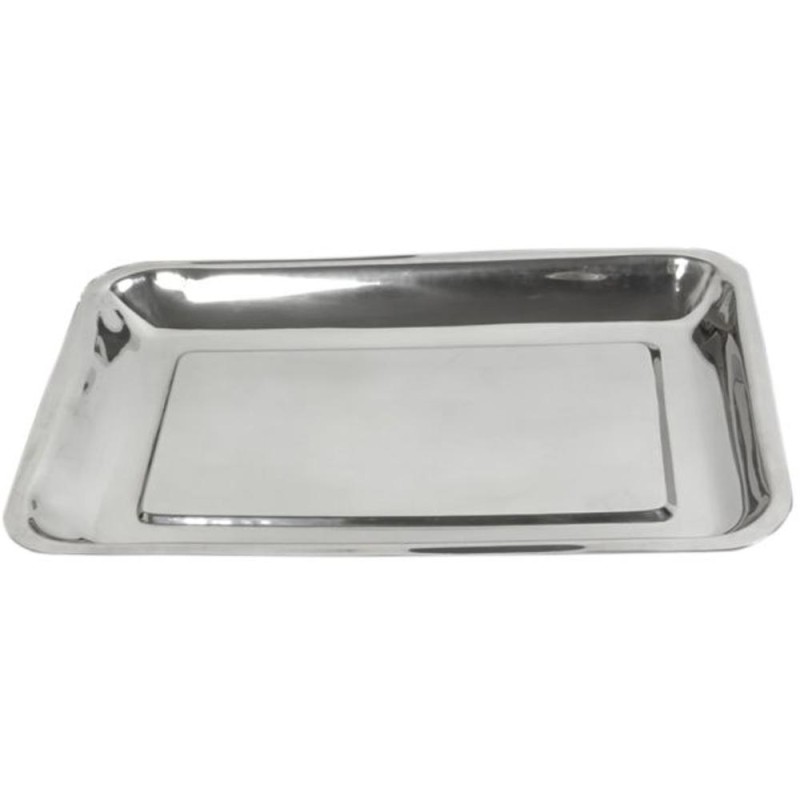 Set 2 x Tava din Inox pentru Instrumentar Medical si Horeca, 370 x 230 x 32 mm, Prima