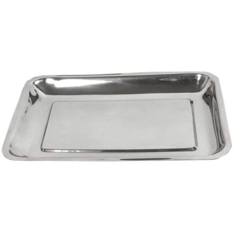 Set 2 x Tava din Inox pentru Instrumentar Medical si Horeca, 425 x 330 x 35 mm, Prima