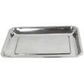 Set 2 x Tava din Inox pentru Instrumentar Medical si Horeca, 425 x 330 x 35 mm, Prima