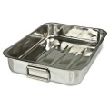 Set 2 x Tava pentru Cuptor, din Inox, 40 x 29 x 5.50 cm, Grunberg