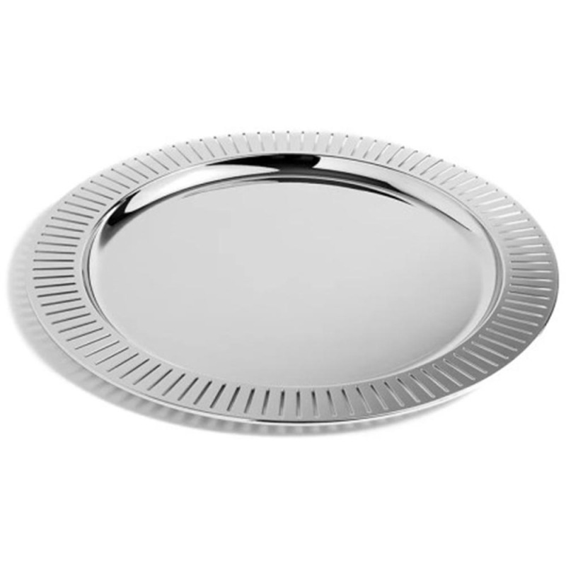 Set 2 x Tava Rotunda, Inox, Grunberg, Diametru 33 cm
