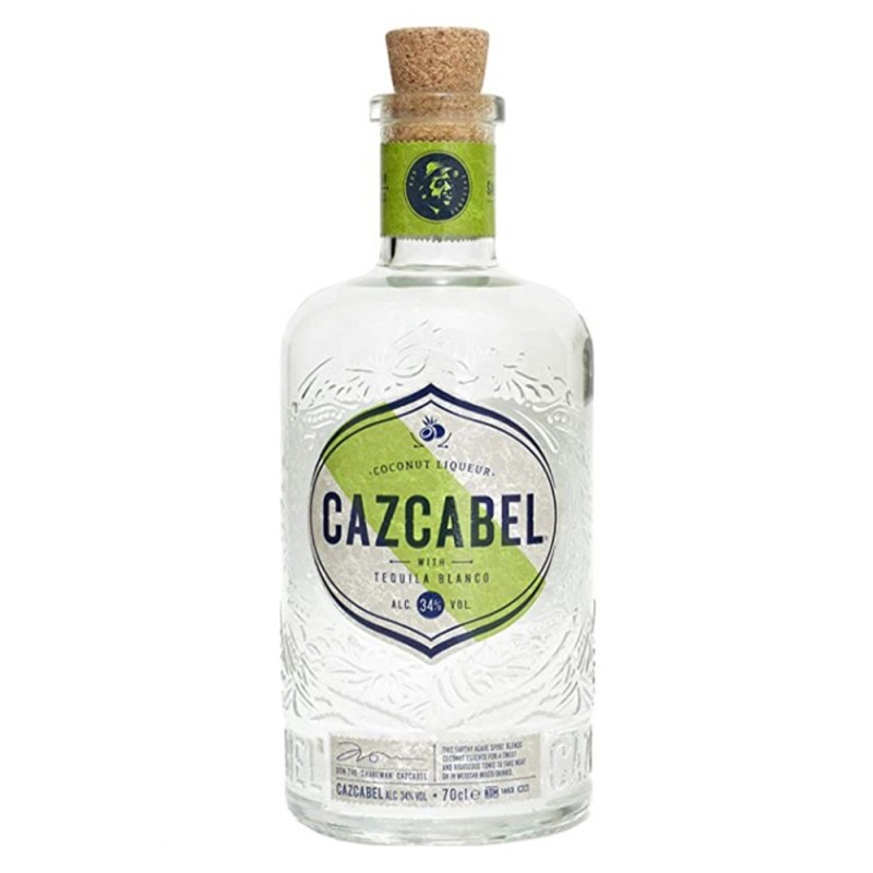 Set 2 x Tequila Cazcabel cu Lichior de Cocos 34% Alcool, 0.7 l