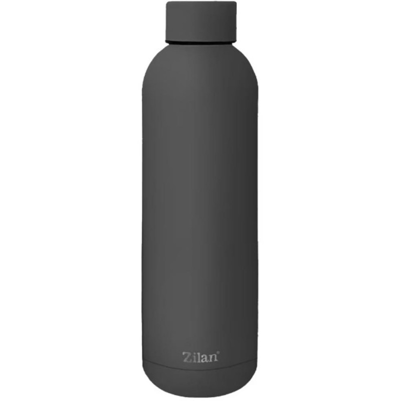 Set 2 x Termos Tip Sticla, din Inox, Capacitate 500 ml, Gri