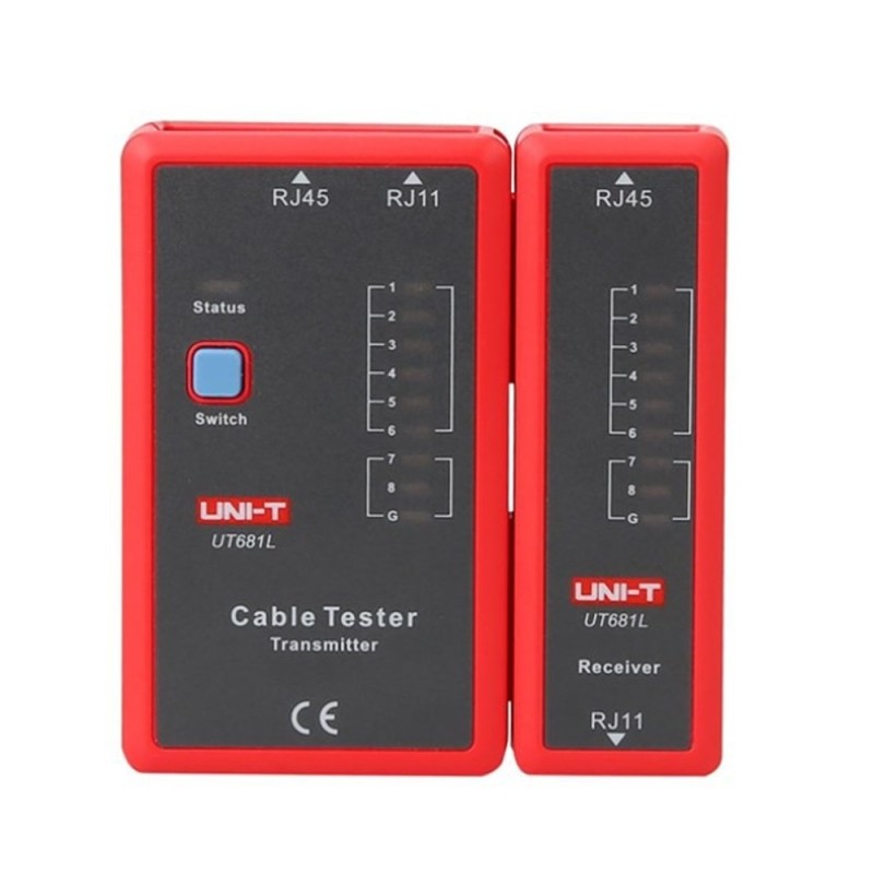 Set 2 x Tester Cablu UNI-T UT681L RJ45, RJ11