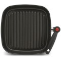 Set 2 x Tigaie Grill cu Maner Reclinabil, 28 x 28 cm, Italia, Piardi