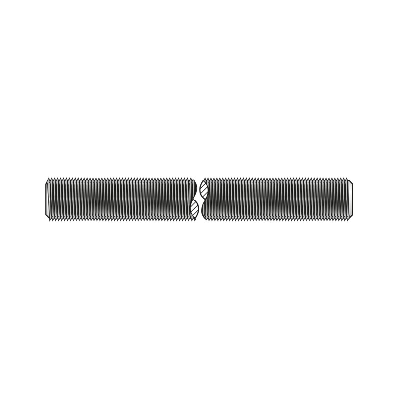 Set 2 x Tija Filetata 1m 975 Otel Gr.8.8 Zincat-M 48