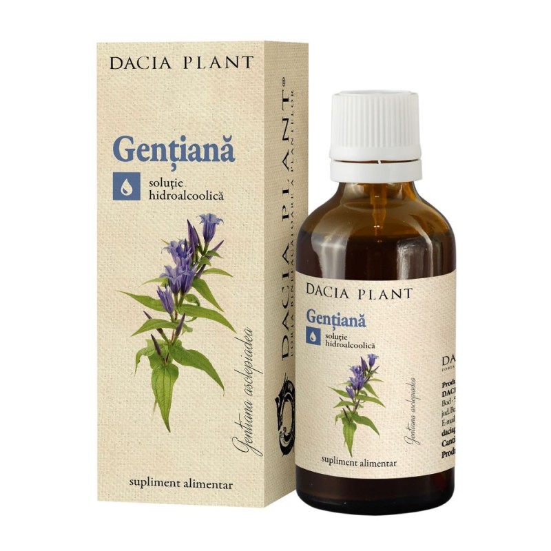 Set 2 x Tinctura de Gentiana, 50 ml, Dacia Plant