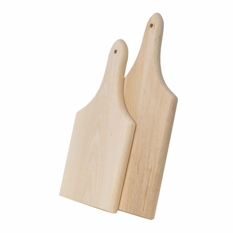 Set 2 x Tocator din Lemn de Fag cu Maner, Grosime 20 mm, 2 Bucati