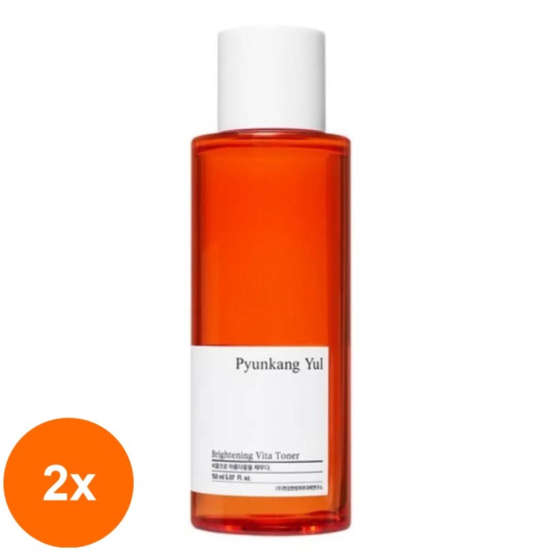 Set 2 x Toner cu Efect de Albire Pyunkang Yul Brightening Vita Toner, 150 ml