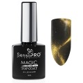 Set 2 x Top Coat Cat Eye SensoPRO Milano 10 ml, Gold