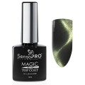 Set 2 x Top Coat Cat Eye SensoPRO Milano 10 ml, Green