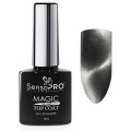 Set 2 x Top Coat Cat Eye SensoPRO Milano 10 ml, Silver