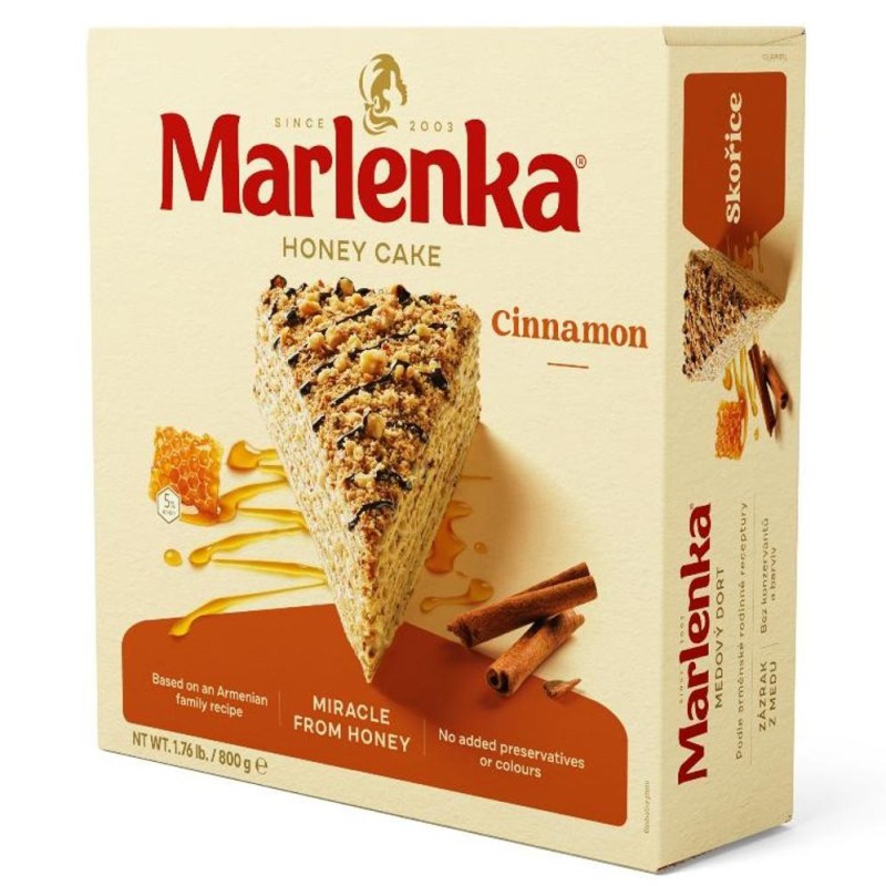 Set 2 x Tort Marlenka cu Miere si Scortisoara,  Honey Cake,  800 g