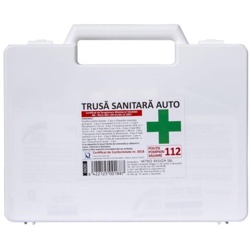 Set 2 x Trusa Medicala de Prim Ajutor Auto, Prima