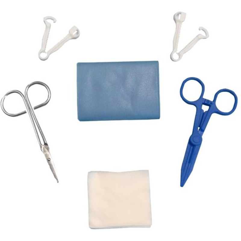 Set 2 x Trusa Sterila pentru Nastere, Prima, cu Camp Operator, Comprese, Pensa si Clema Ombilicala